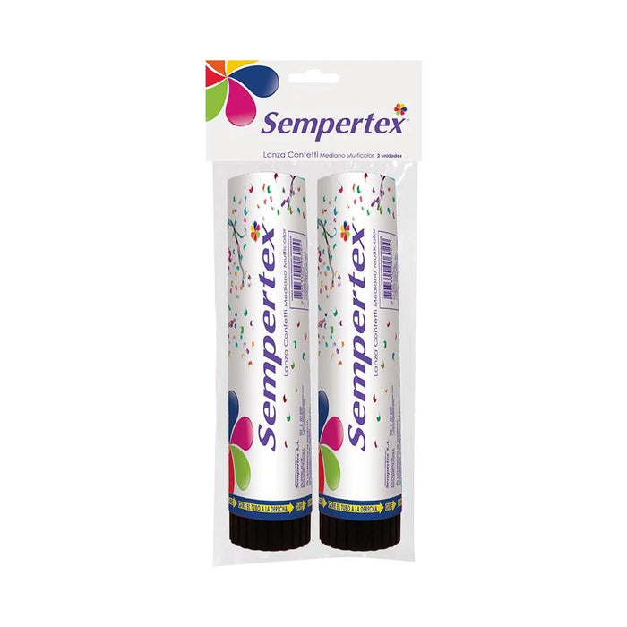 Lanza Confetti 20 cm X 2 Unidades Sempertex