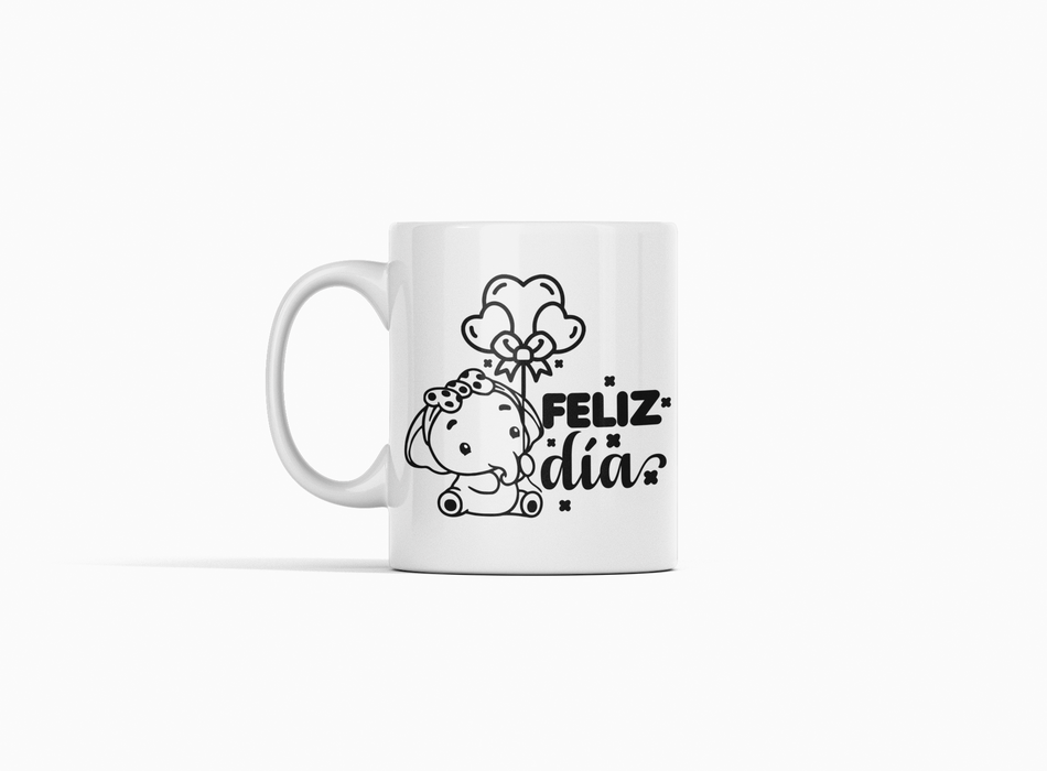 Mug Feliz Día 11 Oz Ref. 9 x 1 Unidad
