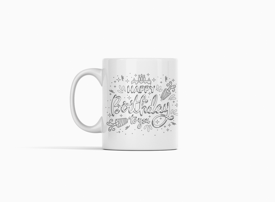 Mug Happy Birthday 11 Oz Ref. 24 x 1 Unidad