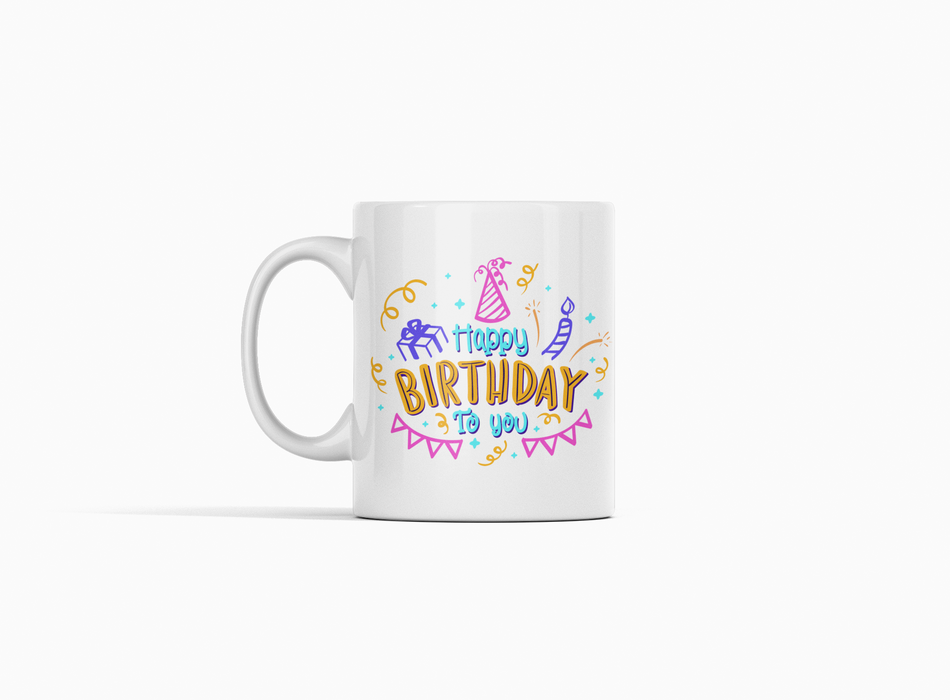 Mug Happy Birthday 11 Oz Ref. 45 x 1 Unidad