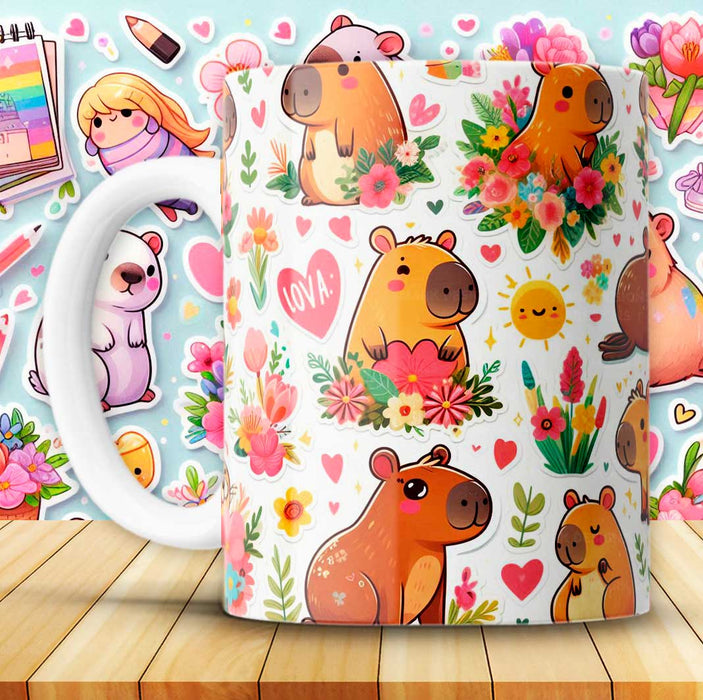 Mug San Valentin Capibara 11 Oz Ref. 28 x 1 Unidad