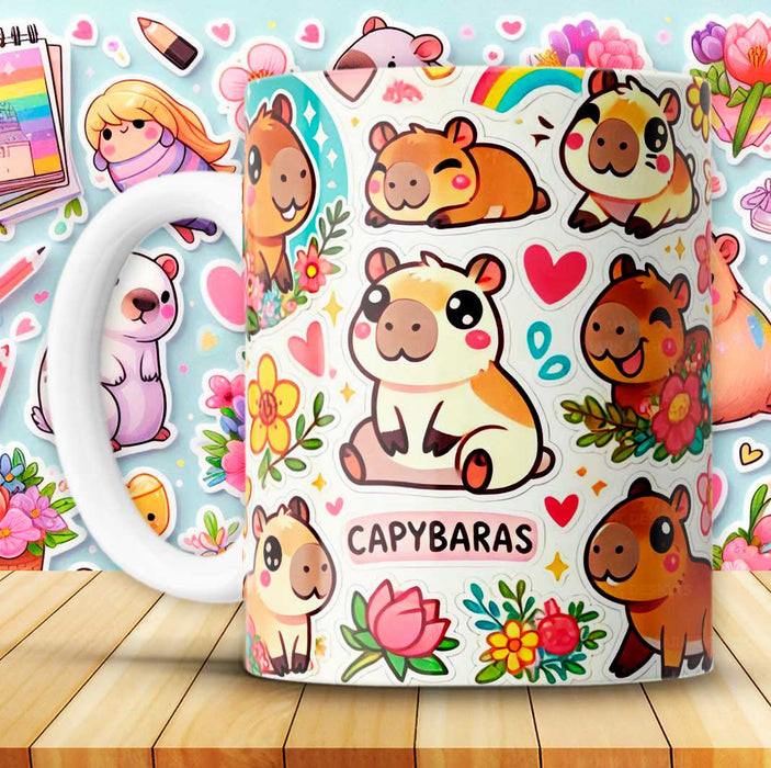 Mug San Valentin Capibara 11 Oz Ref. 37 x 1 Unidad