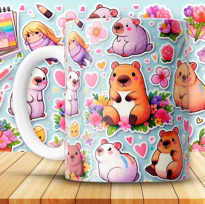 Mug San Valentin Capibara 11 Oz Ref. 32 x 1 Unidad