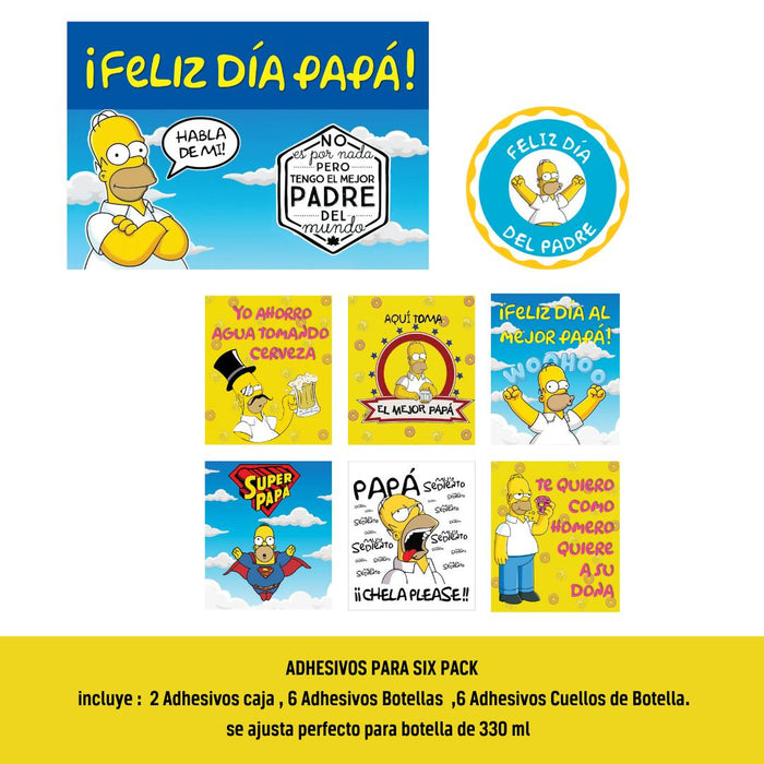 Stickers Adhesivos Para Six Pack de Cerveza Ref. 5 x 1 Unidad