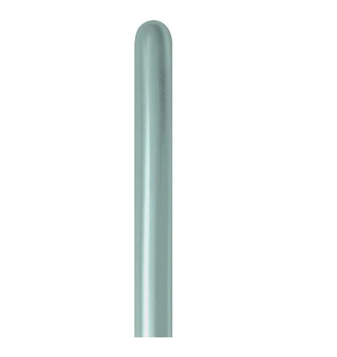 Globo Verde Menta Silk Tubito 260 x 50 Unidades Sempertex