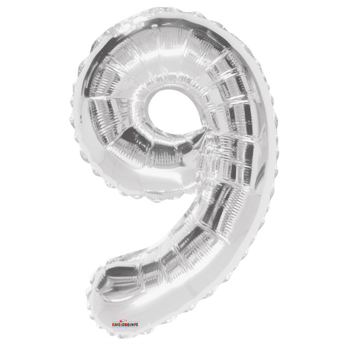 Globo Metalizado # 9 Plateado 32" Sempertex