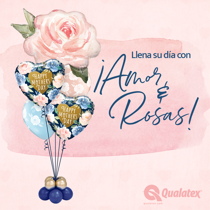 Rosa 36" Marca Qualatex
