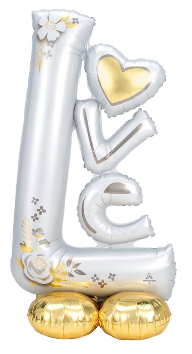 Globo Airloonz Love Blanco Boda 58" Anagram