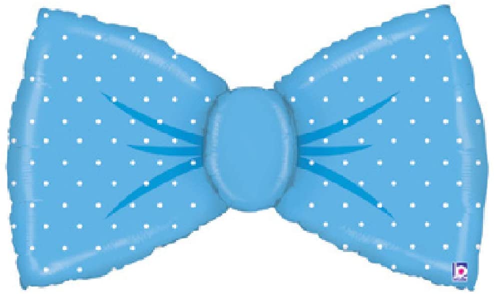Globo moño Lazo Metalizado Niño Azul 42" Betallic