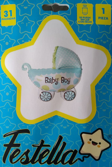 Globo Metalizado coche Baby Boy 31" marca Festella