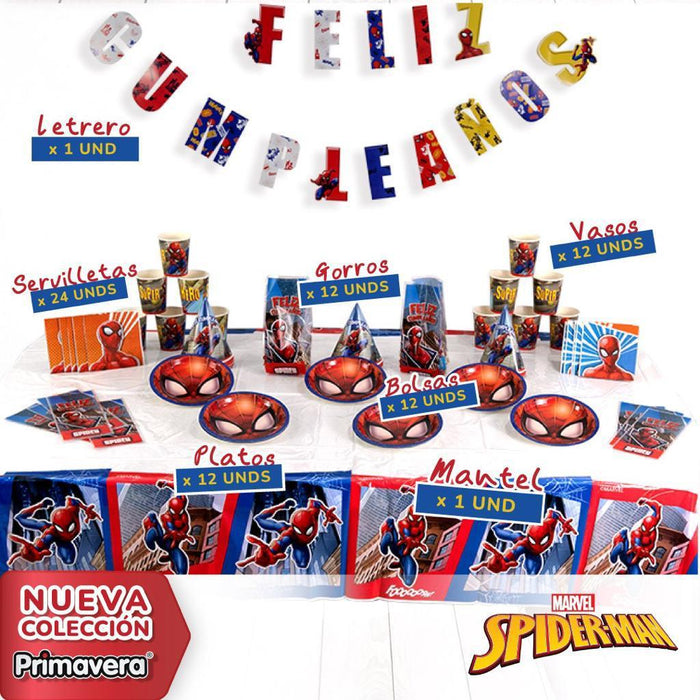 Kit De Fiesta Spider-Man Marca Primavera