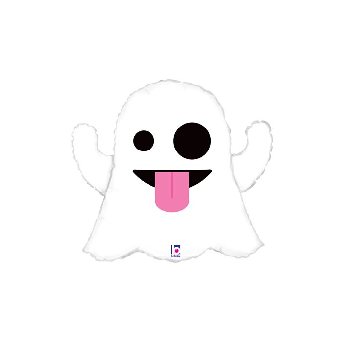 Globo Emoji Fantasmal 28"