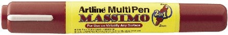 Marcador Artline Massimo Multi Pen 2 en 1 2mm Cafe