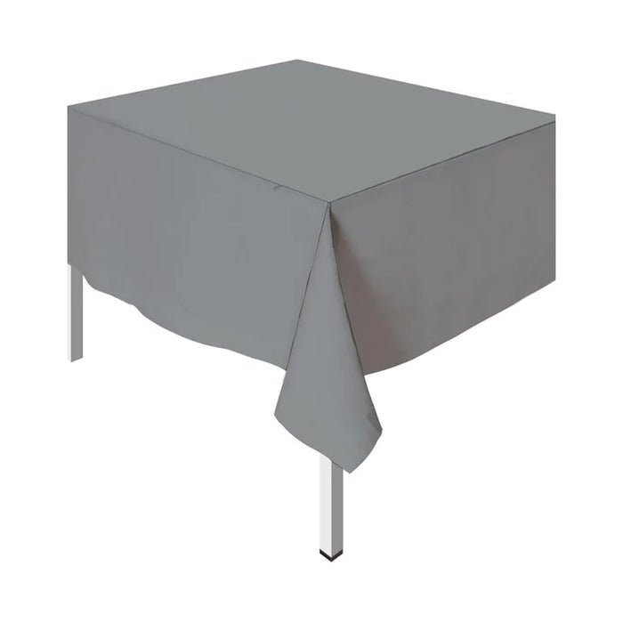 Mantel Plastico Rectangular Plata x 1 Unidad Sempertex