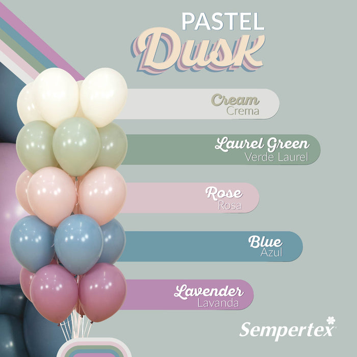 Globo Surtido Pastel Dusk  R12 X 50 Unidades Sempertex
