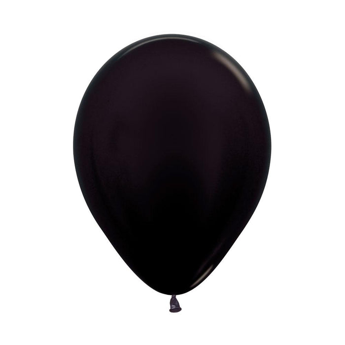 Globo Negro Metal  R9 X 50 Unidades Sempertex