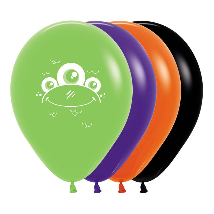 Globo Fashion Impreso Monstruos R12 X 50 Unidades Sempertex