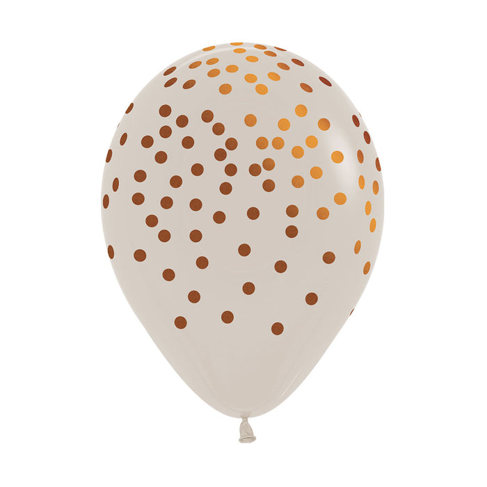 Globo Fashion Arena Confetti Cobre R12 x 50 Unidades Sempertex