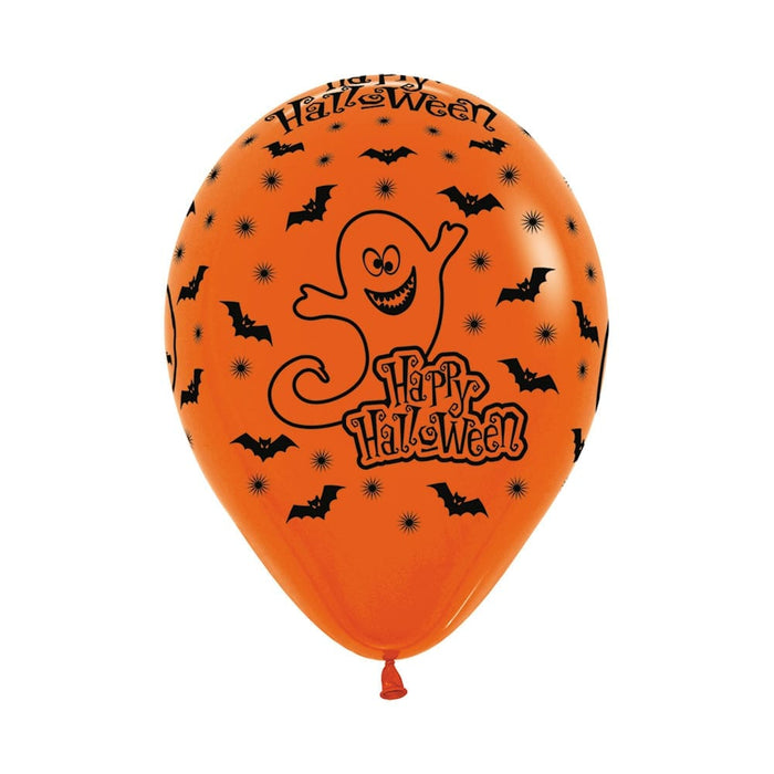 Globo Hallowen Noche Surtido Negro Naranja Impreso Halloween R12 x 50