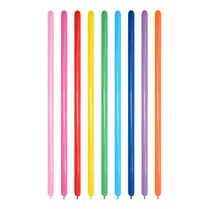 Globo Surtido Fashion Tubito 160 x 20 Unidades Sempertex