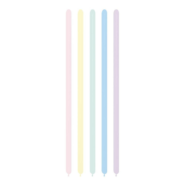 Globo Surtido Pastel Mate Tubito 260 x 50 Unidades Sempertex