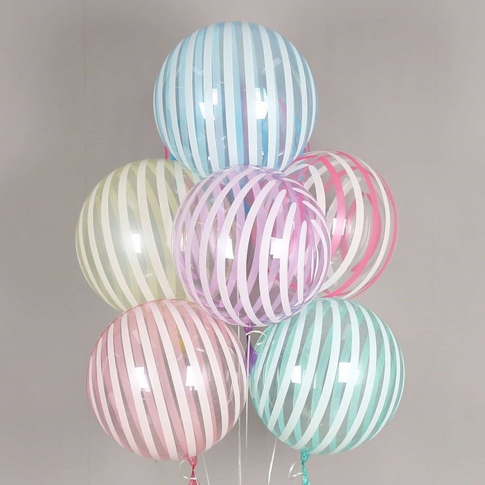 Globo Burbuja Lollipop 18" Cristal Surtidos x 50