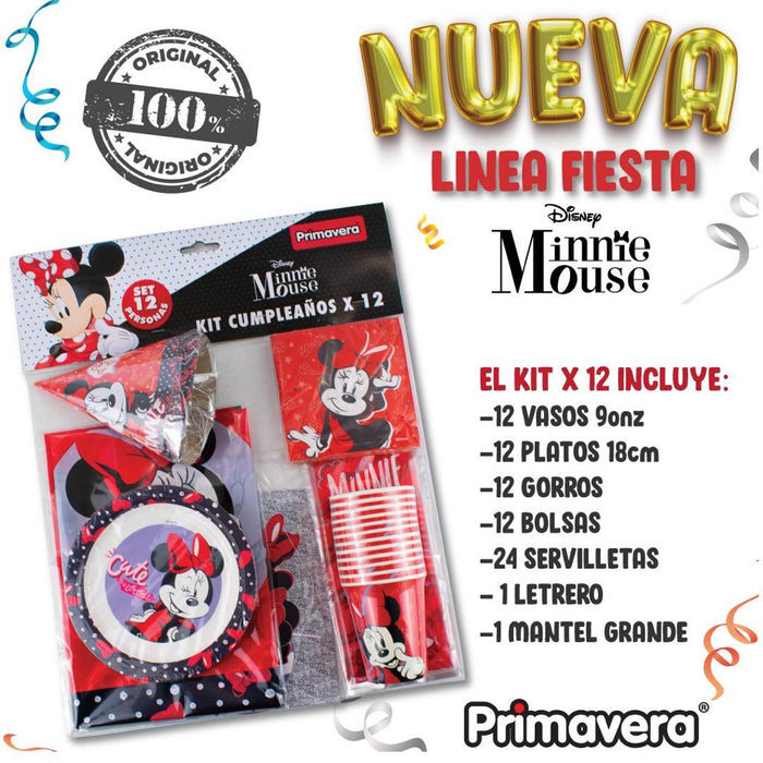 Kit De Fiesta Minnie Mouse Marca Primavera