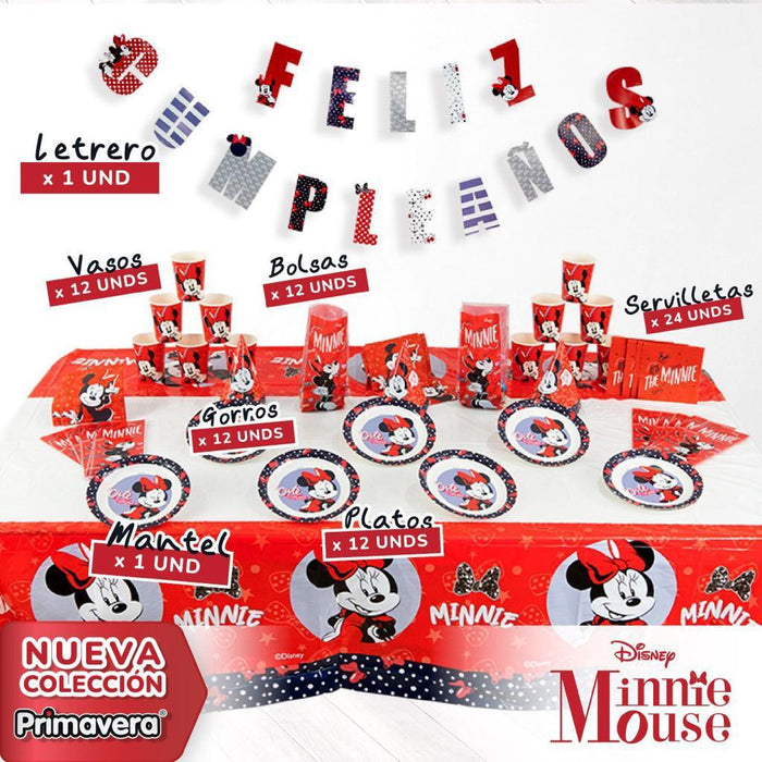 Kit De Fiesta Minnie Mouse Marca Primavera
