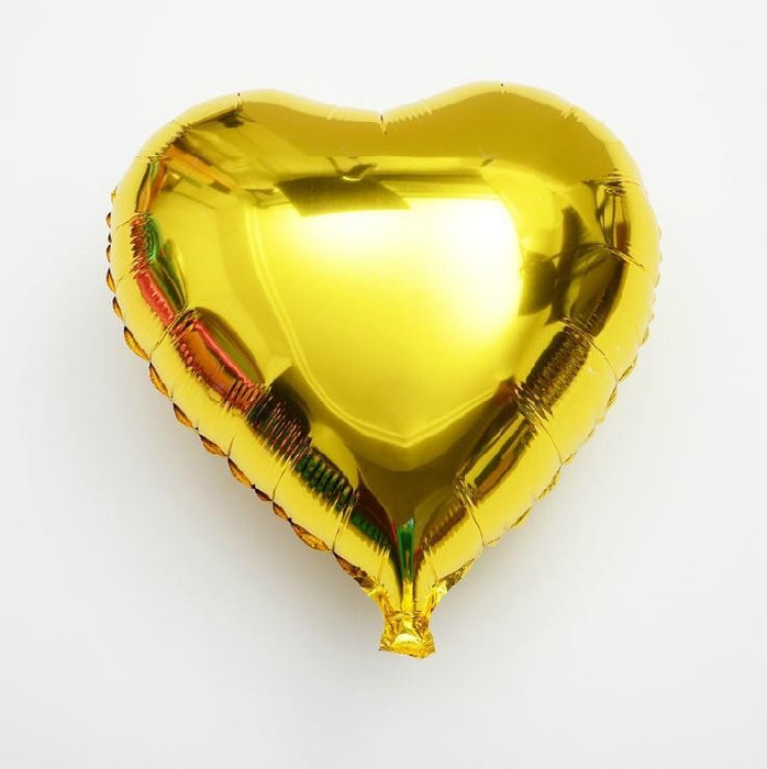 Globo Metalizado Corazón 18" Dorado Festella